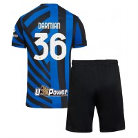 Echipament fotbal Inter Milan Matteo Darmian #36 Tricou Acasa 2024-25 pentru copii maneca scurta (+ Pantaloni scurti)